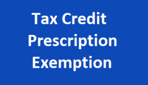 Taxcreditprescriptionexemption